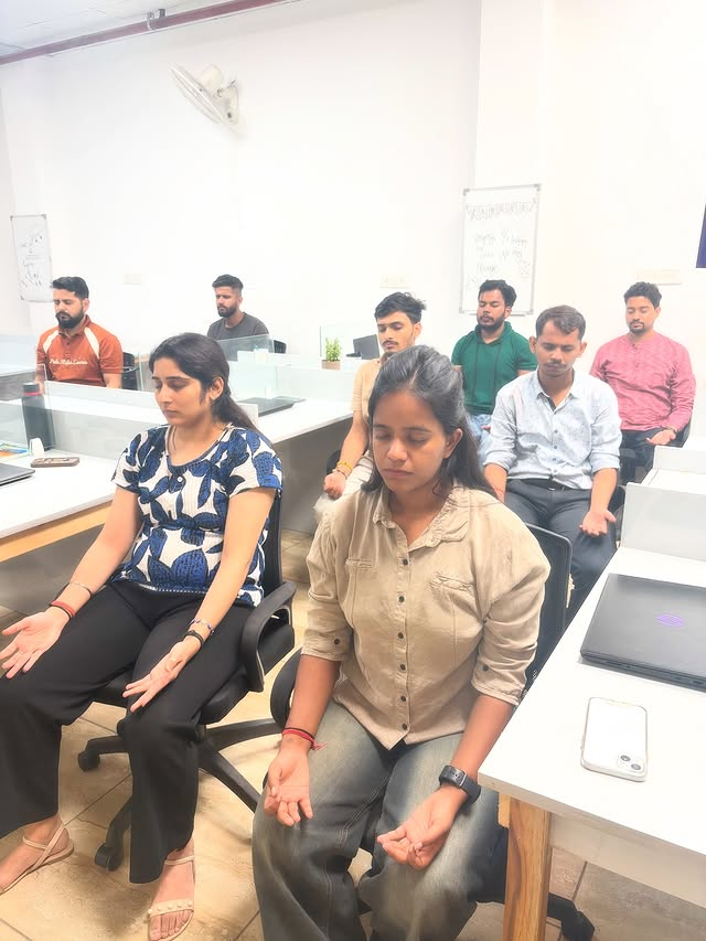 Corporate Yoga Session Indoor